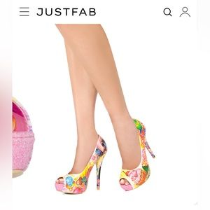 Iron fist by just fab sweets for my sweets platform heels size 7